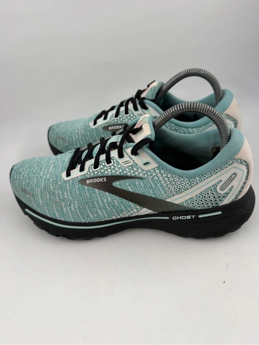 Brooks Women’s Ghost 14 - SZ 9- Green Black Athletic Running Shoes